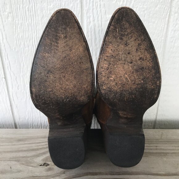 Idyllwind Glazed Roughout Outseam Studs Womens Western Ankle Boots 8 B IDL038-1 - Picture 5 of 14